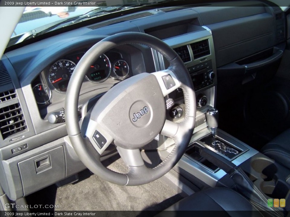 Dark Slate Gray Interior Steering Wheel for the 2009 Jeep Liberty Limited #54015674