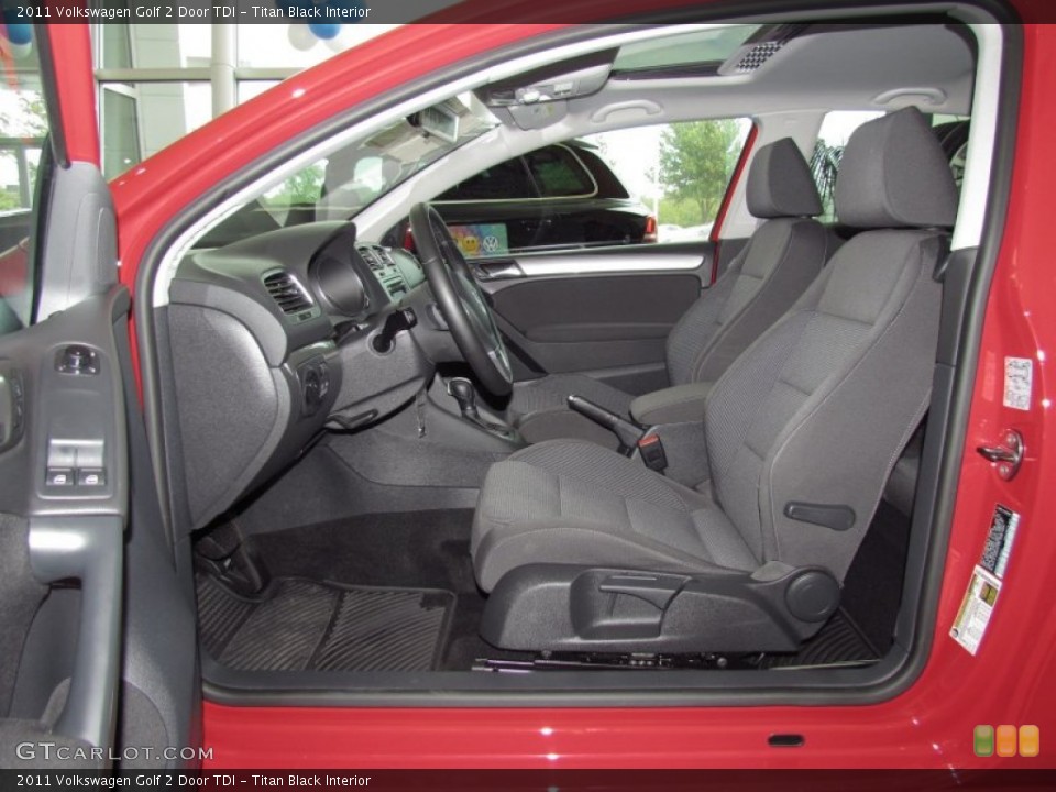 Titan Black Interior Photo for the 2011 Volkswagen Golf 2 Door TDI #54016752
