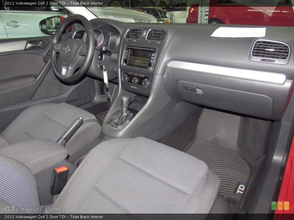 Titan Black Interior Dashboard for the 2011 Volkswagen Golf 2 Door TDI #54016844