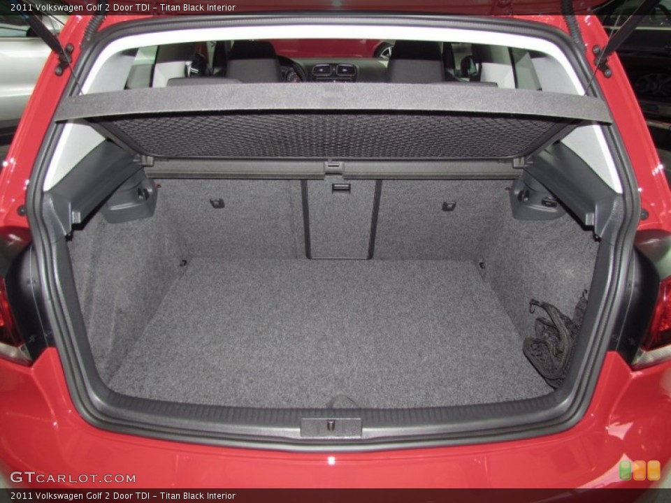 Titan Black Interior Trunk for the 2011 Volkswagen Golf 2 Door TDI #54016871