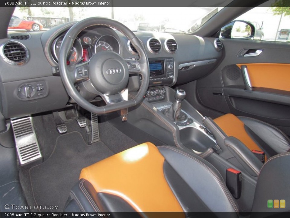 Madras Brown Interior Dashboard for the 2008 Audi TT 3.2 quattro Roadster #54018281