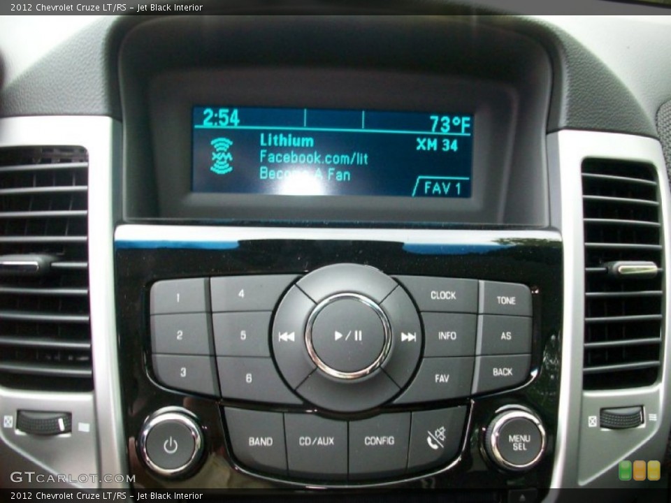 Jet Black Interior Controls for the 2012 Chevrolet Cruze LT/RS #54019418