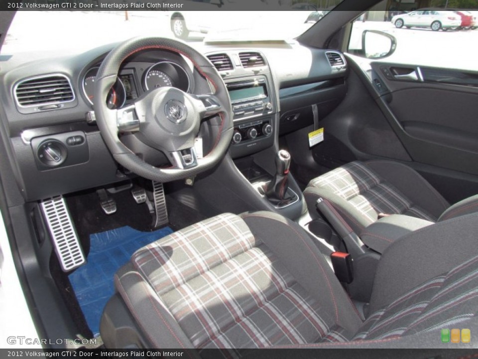 Interlagos Plaid Cloth Interior Photo for the 2012 Volkswagen GTI 2 Door #54020305