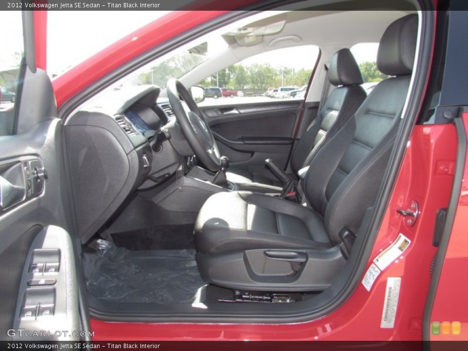 Titan Black Interior Photo for the 2012 Volkswagen Jetta SE Sedan #54020404