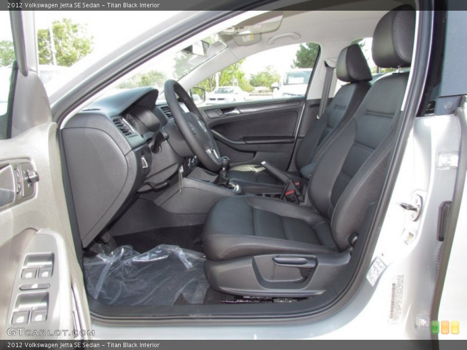 Titan Black Interior Photo for the 2012 Volkswagen Jetta SE Sedan #54020692