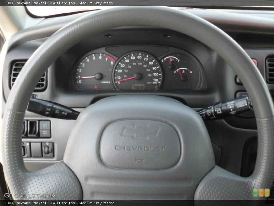 Medium Gray Interior Gauges for the 2003 Chevrolet Tracker LT 4WD Hard Top #54020833