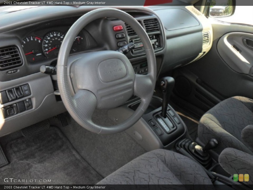 Medium Gray Interior Prime Interior for the 2003 Chevrolet Tracker LT 4WD Hard Top #54020944