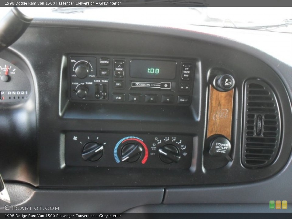 Gray Interior Controls for the 1998 Dodge Ram Van 1500 Passenger Conversion #54021472