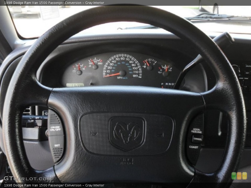 Gray Interior Steering Wheel for the 1998 Dodge Ram Van 1500 Passenger Conversion #54021481