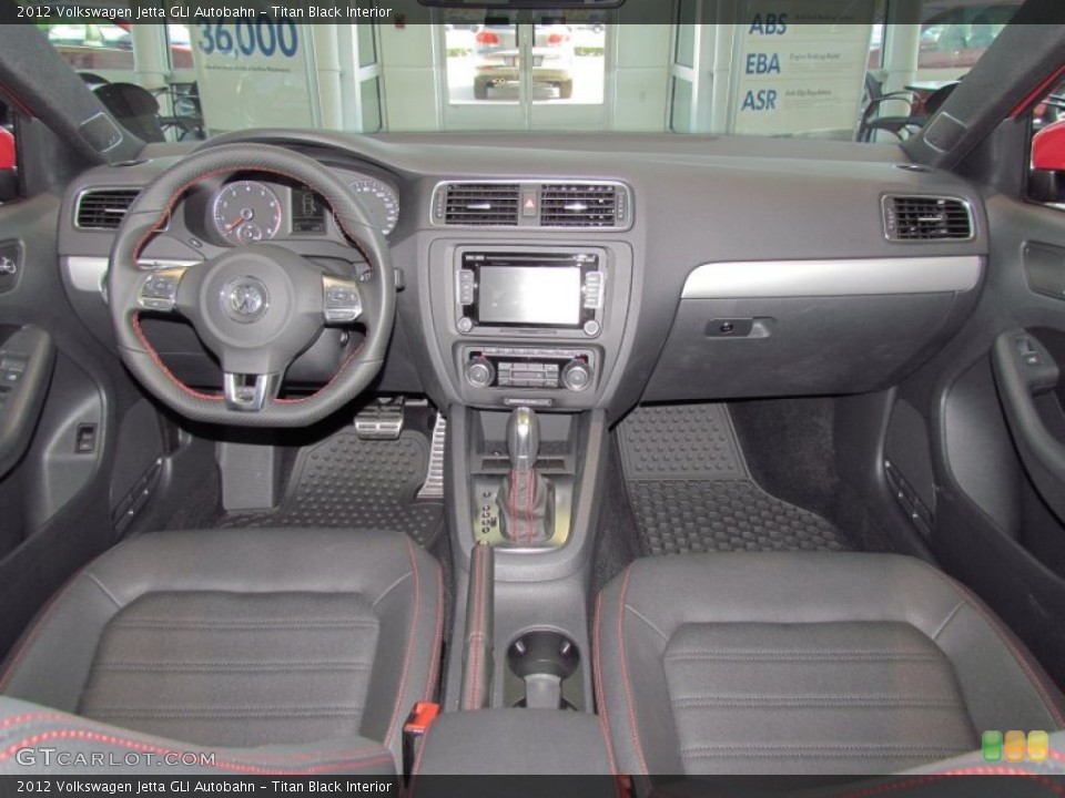 Titan Black Interior Dashboard for the 2012 Volkswagen Jetta GLI Autobahn #54021546