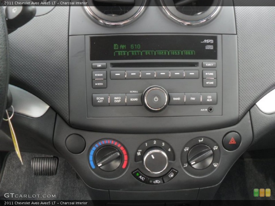 Charcoal Interior Audio System for the 2011 Chevrolet Aveo Aveo5 LT #54022008