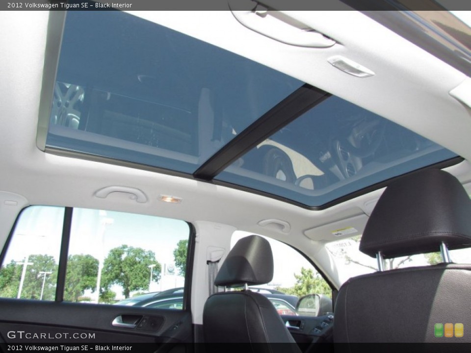 Black Interior Sunroof for the 2012 Volkswagen Tiguan SE #54022208