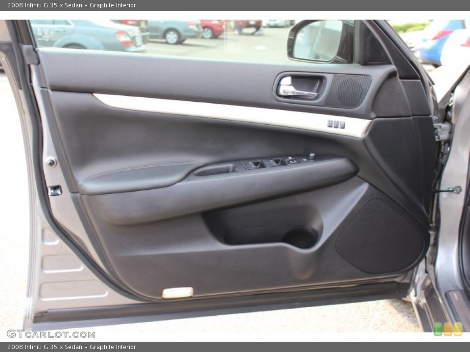 Graphite Interior Door Panel for the 2008 Infiniti G 35 x Sedan #54022913
