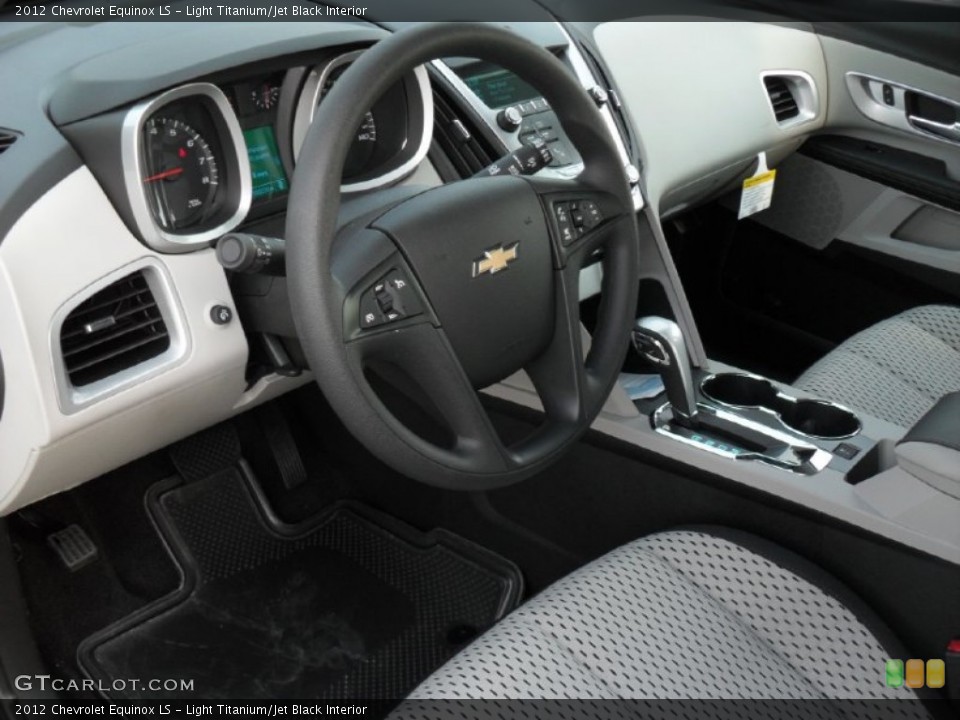Light Titanium/Jet Black Interior Prime Interior for the 2012 Chevrolet Equinox LS #54023426
