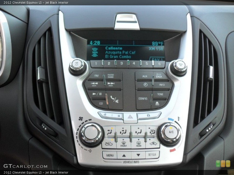 Jet Black Interior Controls for the 2012 Chevrolet Equinox LS #54023519