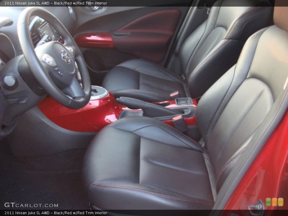 Black/Red w/Red Trim Interior Photo for the 2011 Nissan Juke SL AWD #54023618