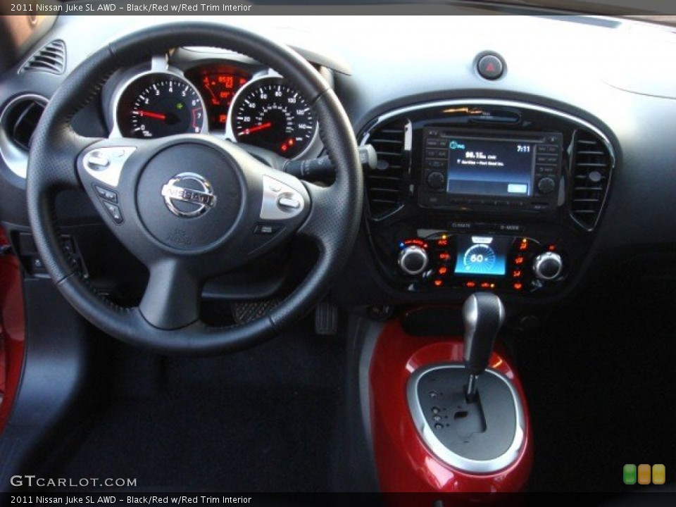 Black/Red w/Red Trim Interior Dashboard for the 2011 Nissan Juke SL AWD #54023651
