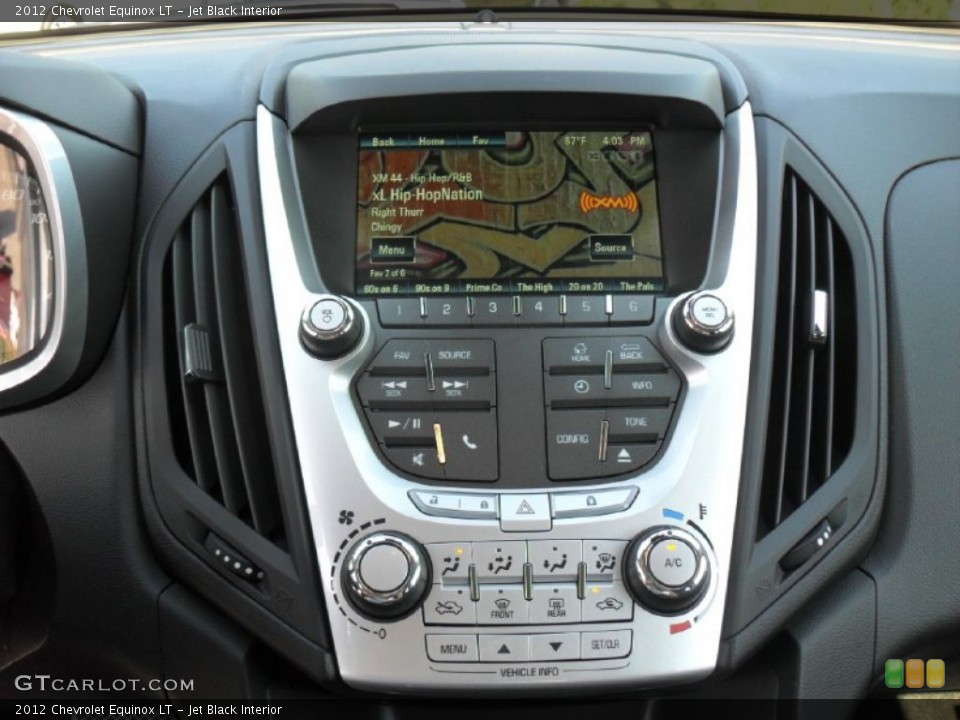 Jet Black Interior Controls for the 2012 Chevrolet Equinox LT #54023744