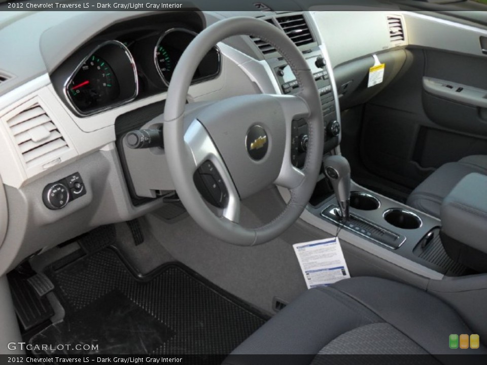 Dark Gray/Light Gray Interior Prime Interior for the 2012 Chevrolet Traverse LS #54024080