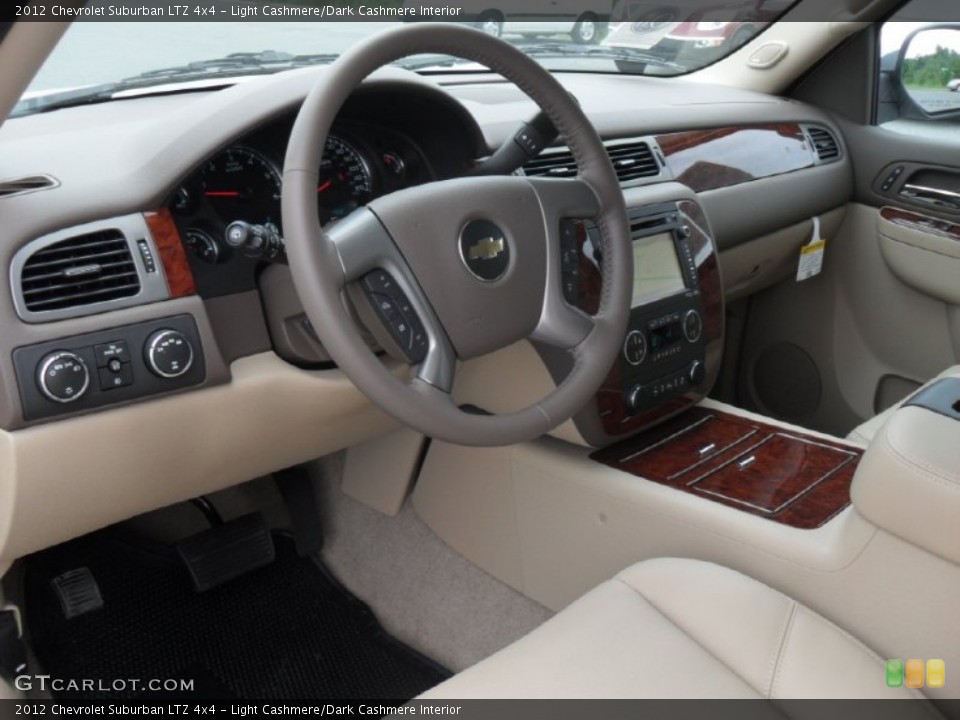 Light Cashmere/Dark Cashmere 2012 Chevrolet Suburban Interiors