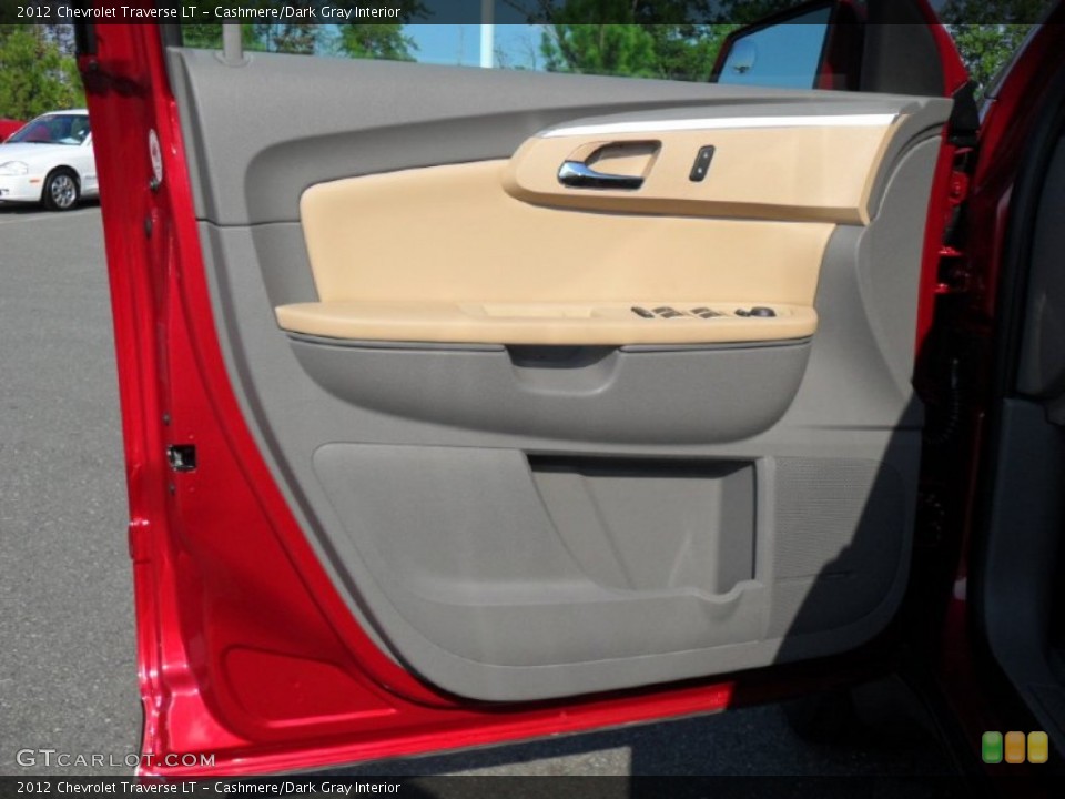 Cashmere/Dark Gray Interior Door Panel for the 2012 Chevrolet Traverse LT #54024397