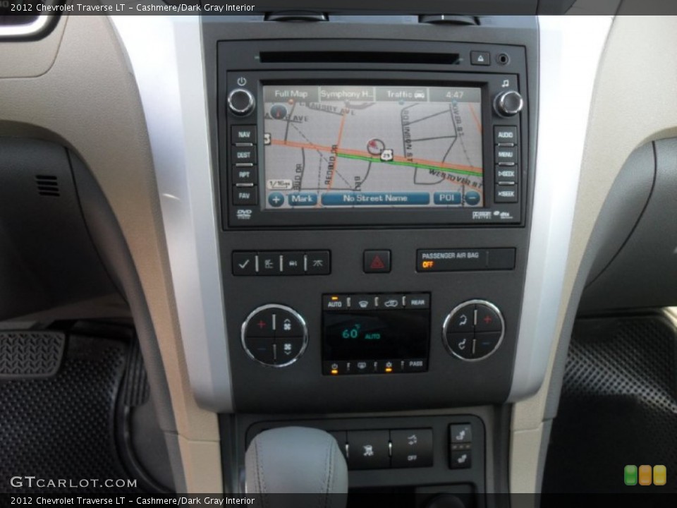Cashmere/Dark Gray Interior Navigation for the 2012 Chevrolet Traverse LT #54024415