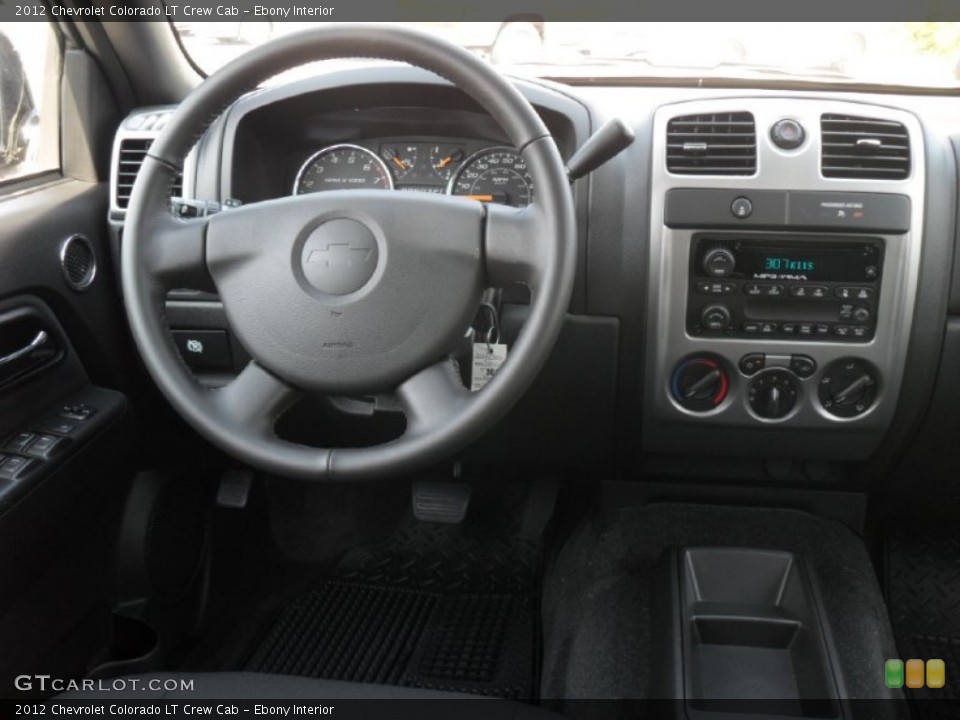 Ebony Interior Dashboard for the 2012 Chevrolet Colorado LT Crew Cab #54025147
