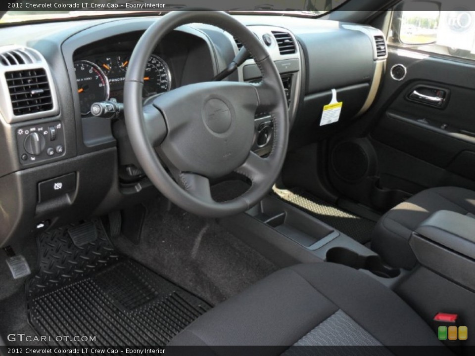 Ebony Interior Prime Interior for the 2012 Chevrolet Colorado LT Crew Cab #54025249