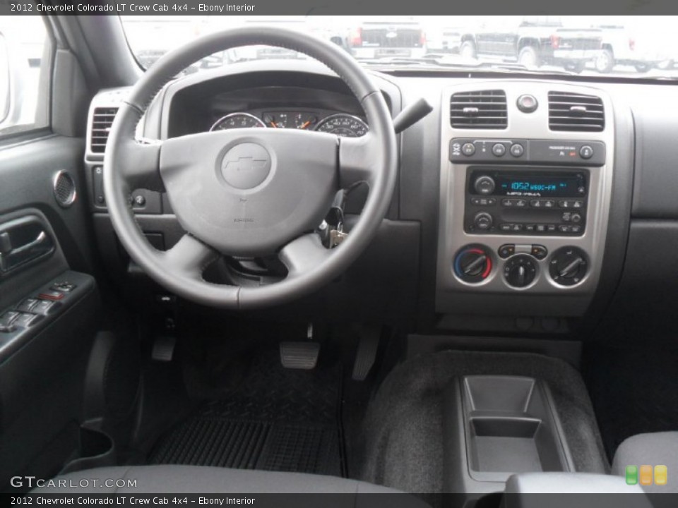 Ebony Interior Dashboard for the 2012 Chevrolet Colorado LT Crew Cab 4x4 #54025603