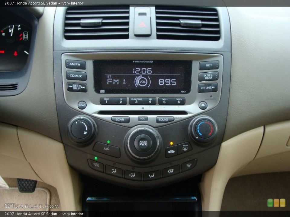 Ivory Interior Controls for the 2007 Honda Accord SE Sedan #54028291