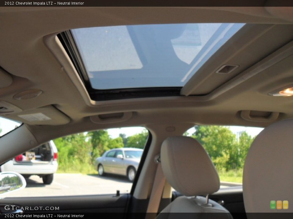 Neutral Interior Sunroof for the 2012 Chevrolet Impala LTZ #54030937