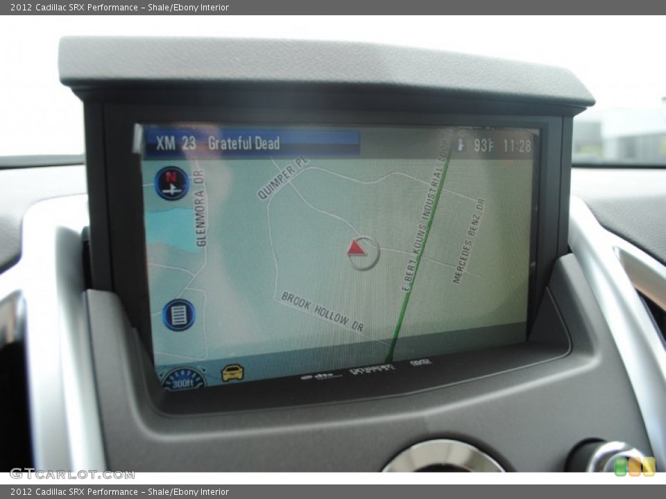 Shale/Ebony Interior Navigation for the 2012 Cadillac SRX Performance #54030997