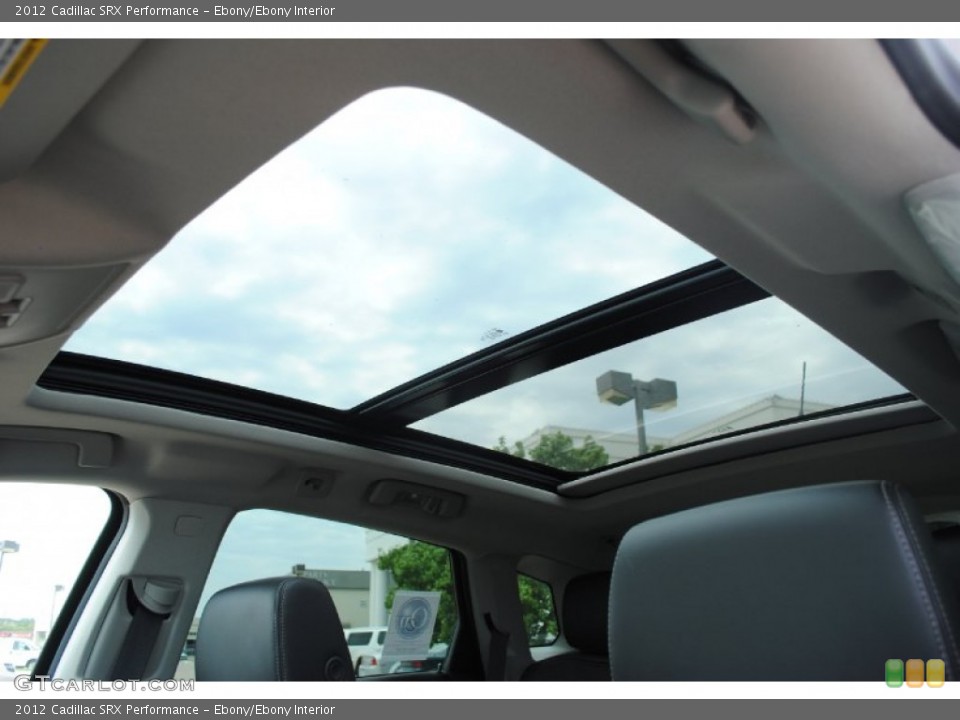 Ebony/Ebony Interior Sunroof for the 2012 Cadillac SRX Performance #54031121