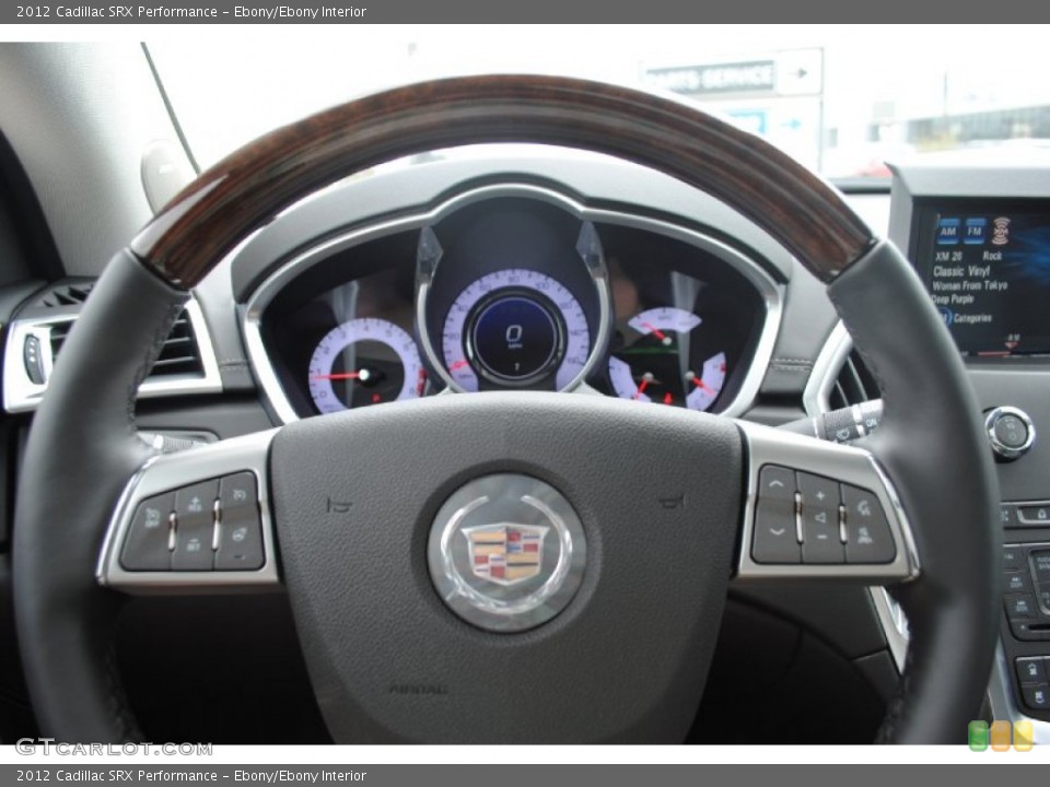 Ebony/Ebony Interior Steering Wheel for the 2012 Cadillac SRX Performance #54031157