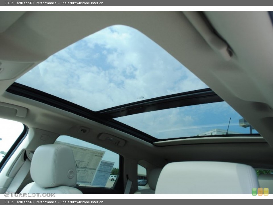 Shale/Brownstone Interior Sunroof for the 2012 Cadillac SRX Performance #54031460