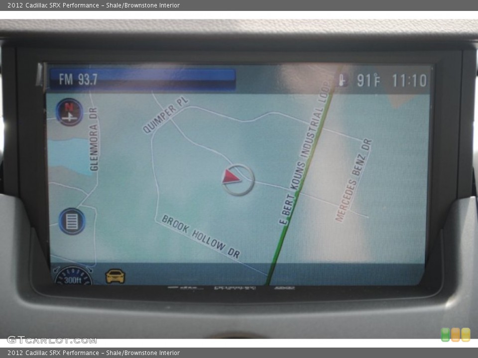 Shale/Brownstone Interior Navigation for the 2012 Cadillac SRX Performance #54031505