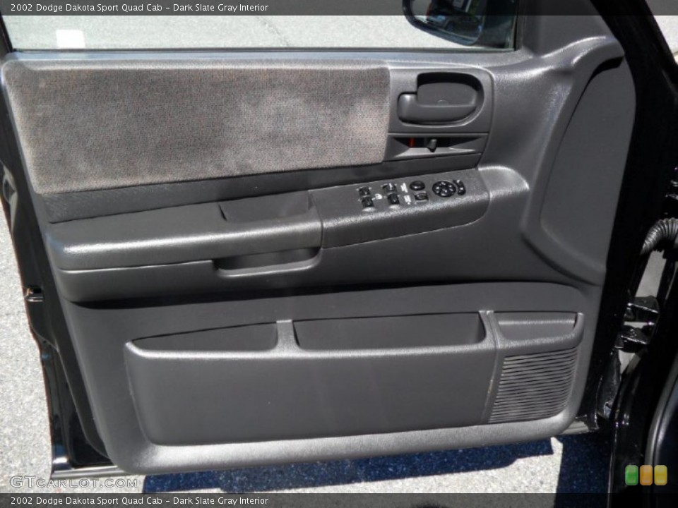 Dark Slate Gray Interior Door Panel for the 2002 Dodge Dakota Sport Quad Cab #54031841