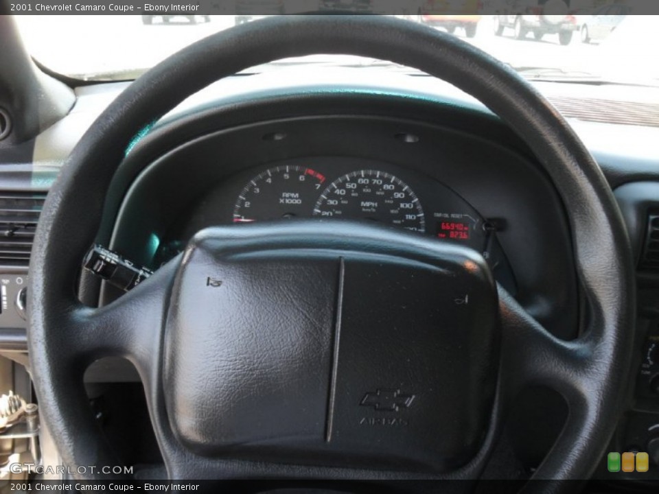 Ebony Interior Steering Wheel for the 2001 Chevrolet Camaro Coupe #54032312