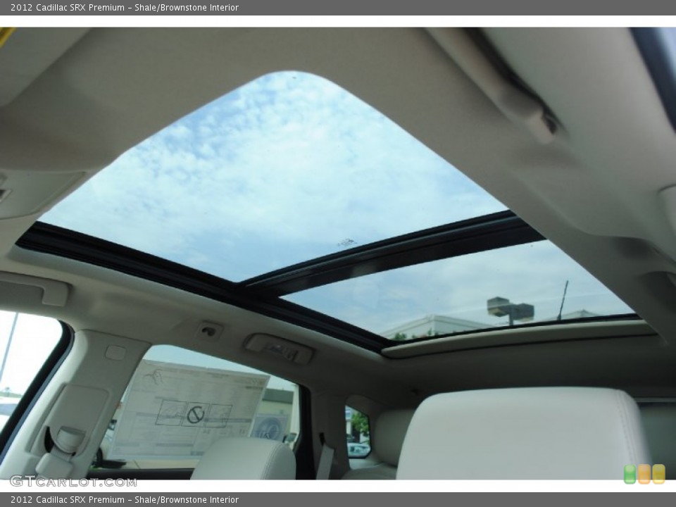 Shale/Brownstone Interior Sunroof for the 2012 Cadillac SRX Premium #54032324