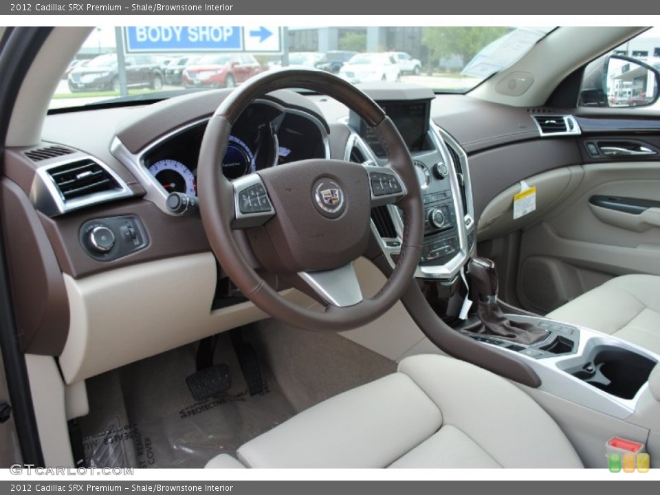 Shale/Brownstone Interior Dashboard for the 2012 Cadillac SRX Premium #54032333