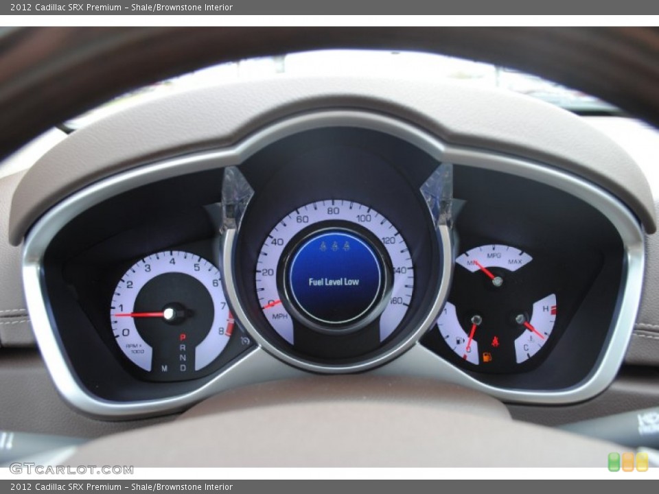 Shale/Brownstone Interior Gauges for the 2012 Cadillac SRX Premium #54032360