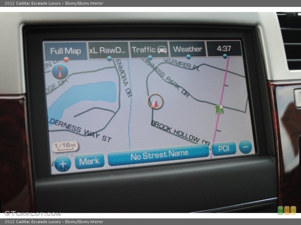 Ebony/Ebony Interior Navigation for the 2012 Cadillac Escalade Luxury #54033788