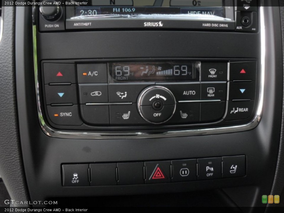 Black Interior Controls for the 2012 Dodge Durango Crew AWD #54034010