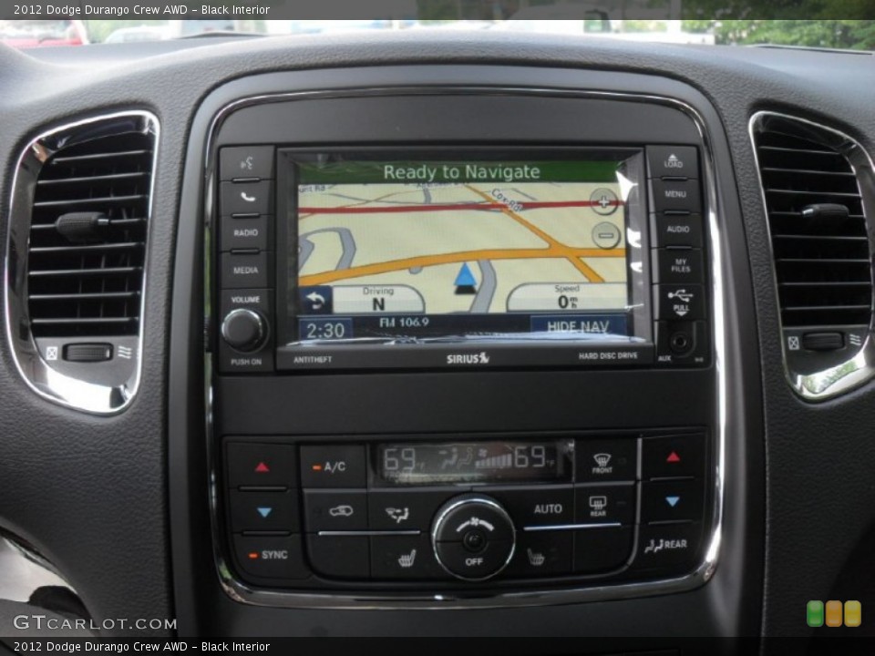 Black Interior Navigation for the 2012 Dodge Durango Crew AWD #54034016