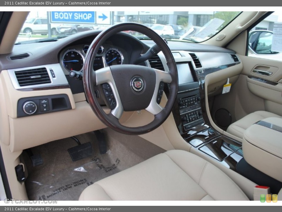 Cashmere/Cocoa Interior Prime Interior for the 2011 Cadillac Escalade ESV Luxury #54034154