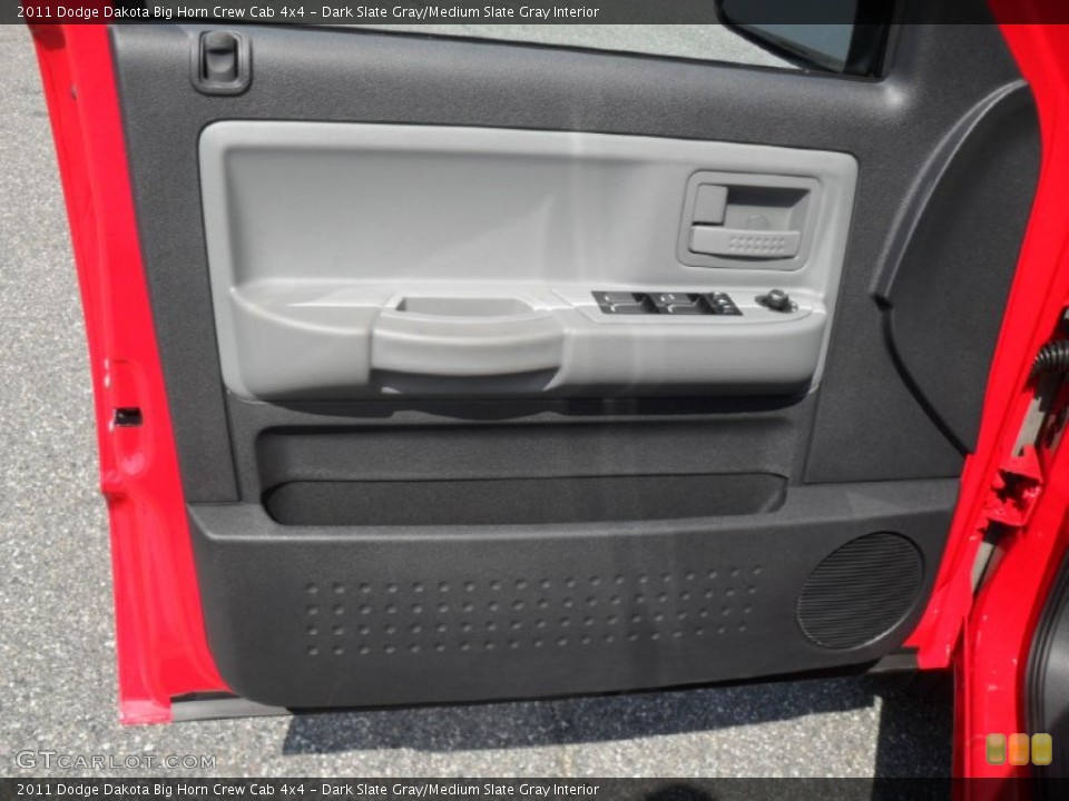 Dark Slate Gray/Medium Slate Gray Interior Door Panel for the 2011 Dodge Dakota Big Horn Crew Cab 4x4 #54034481