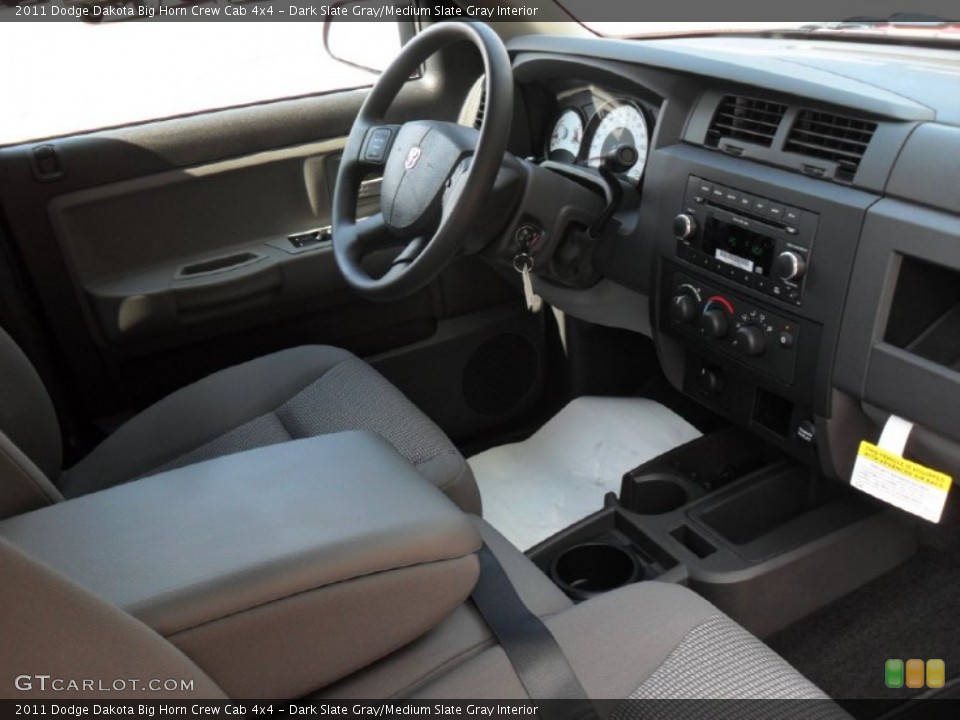 Dark Slate Gray/Medium Slate Gray Interior Photo for the 2011 Dodge Dakota Big Horn Crew Cab 4x4 #54034563