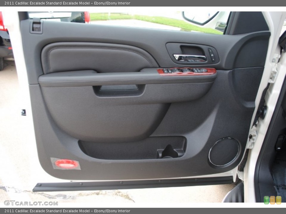 Ebony/Ebony Interior Door Panel for the 2011 Cadillac Escalade  #54034676