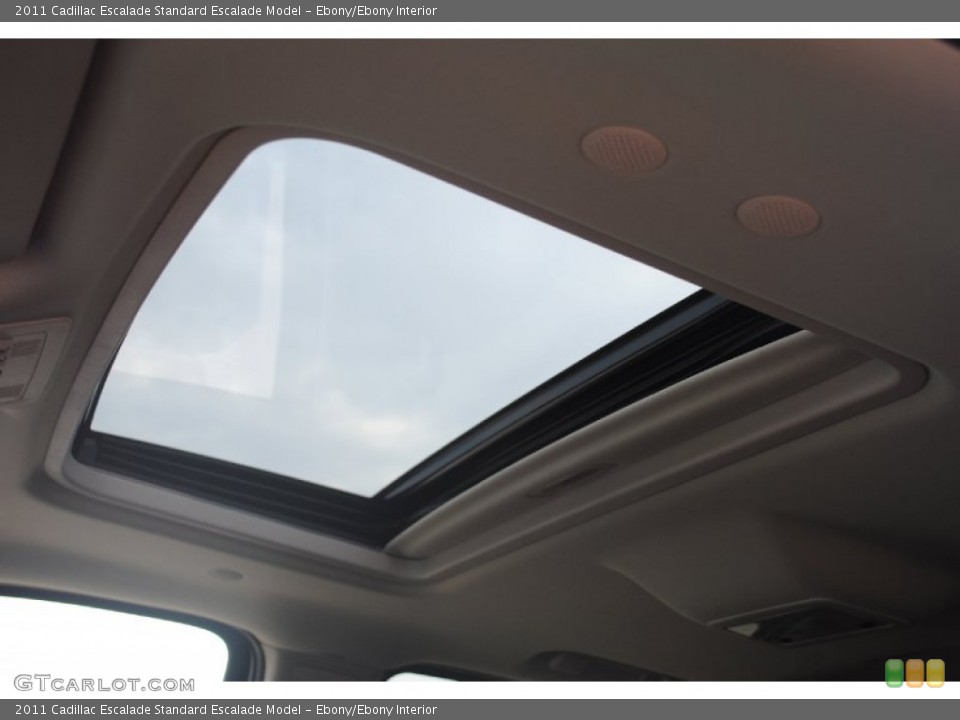 Ebony/Ebony Interior Sunroof for the 2011 Cadillac Escalade  #54034685