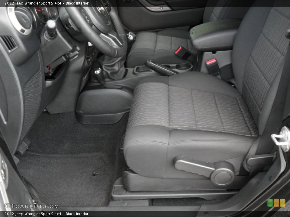 Black Interior Photo for the 2012 Jeep Wrangler Sport S 4x4 #54034696